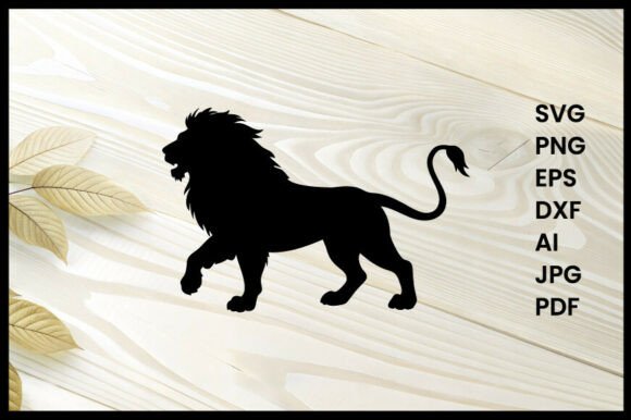 Download Lion in Battle Pose Silhouette - Silhouette Collection