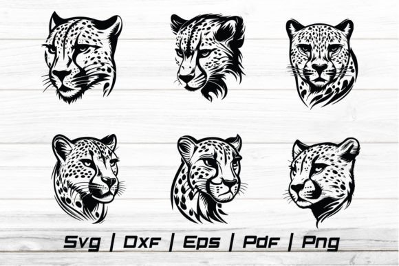 Download Cheetah Head Svg Silhouette Cut File - Silhouette Collection