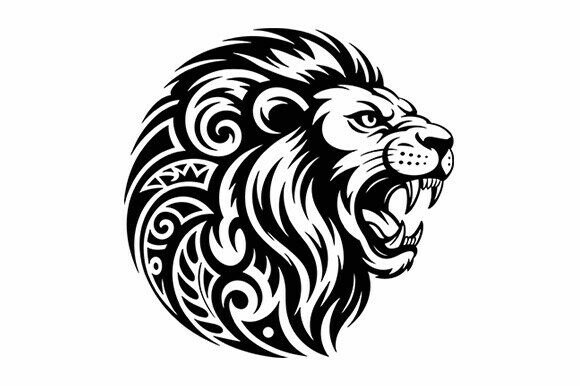 Download Tribal Lion Head SVG Design - Lion head svg Collection