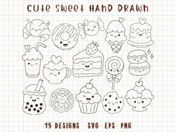 Download Cute Sweet Dessert SVG Bakery Clipart - Premium Resources