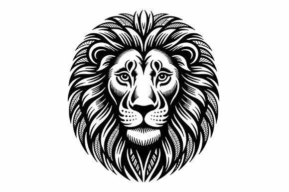 Download Tribal Lion Head SVG Design - Lion head svg Collection