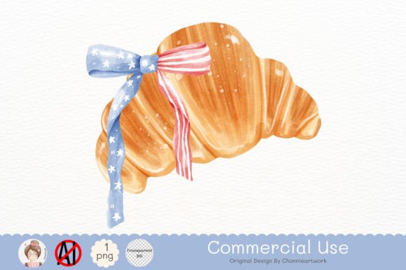 Download 4th of July Croissant Clipart - Croissant clipart Collection