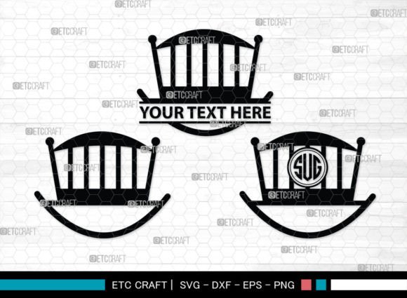 Download Baby Crib Monogram, Baby Crib Silhouette - Silhouette Collection