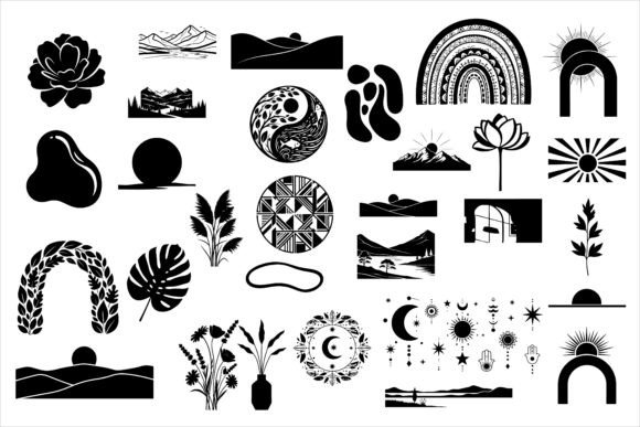 Download Aesthetic Printable Wall Silhouettes - Silhouette Collection