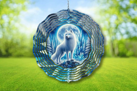 Download White Wolf Garden Wind Spinner PNG - White wolf Collection